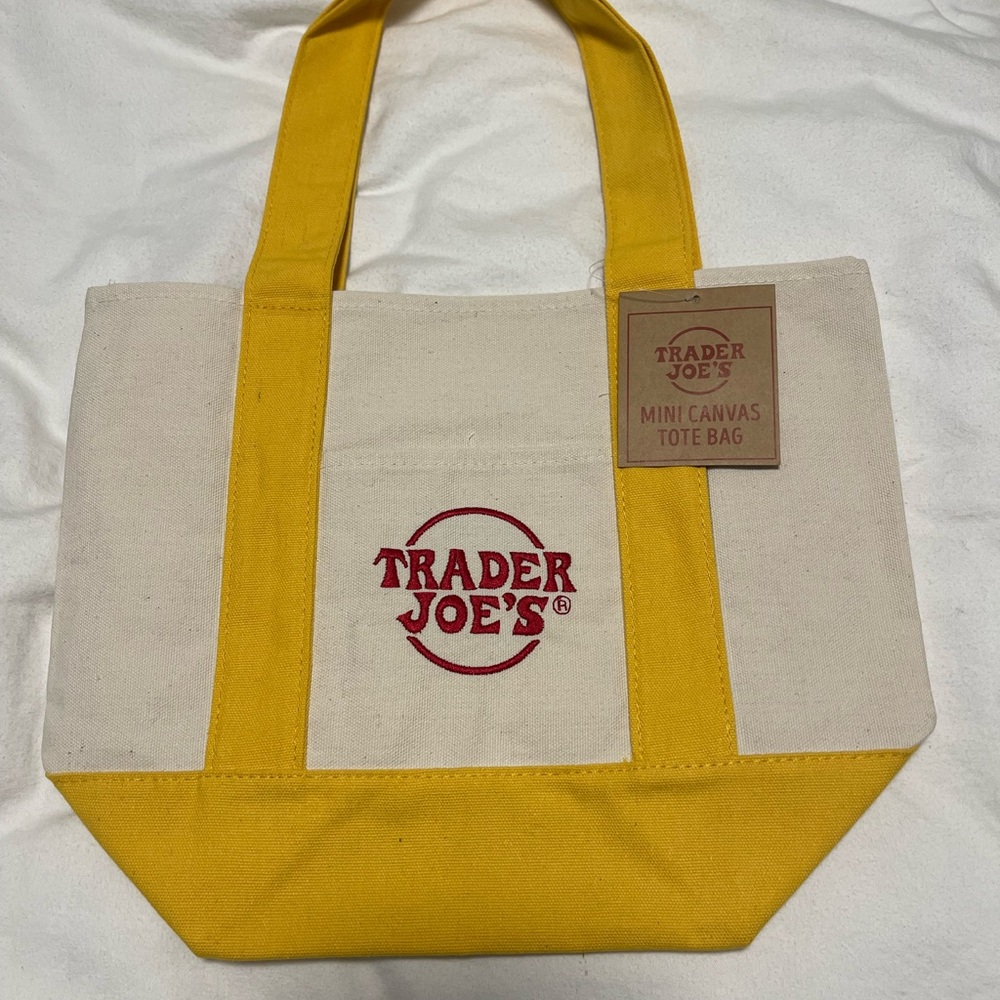 Yellow Mini Canvas Tote Bag